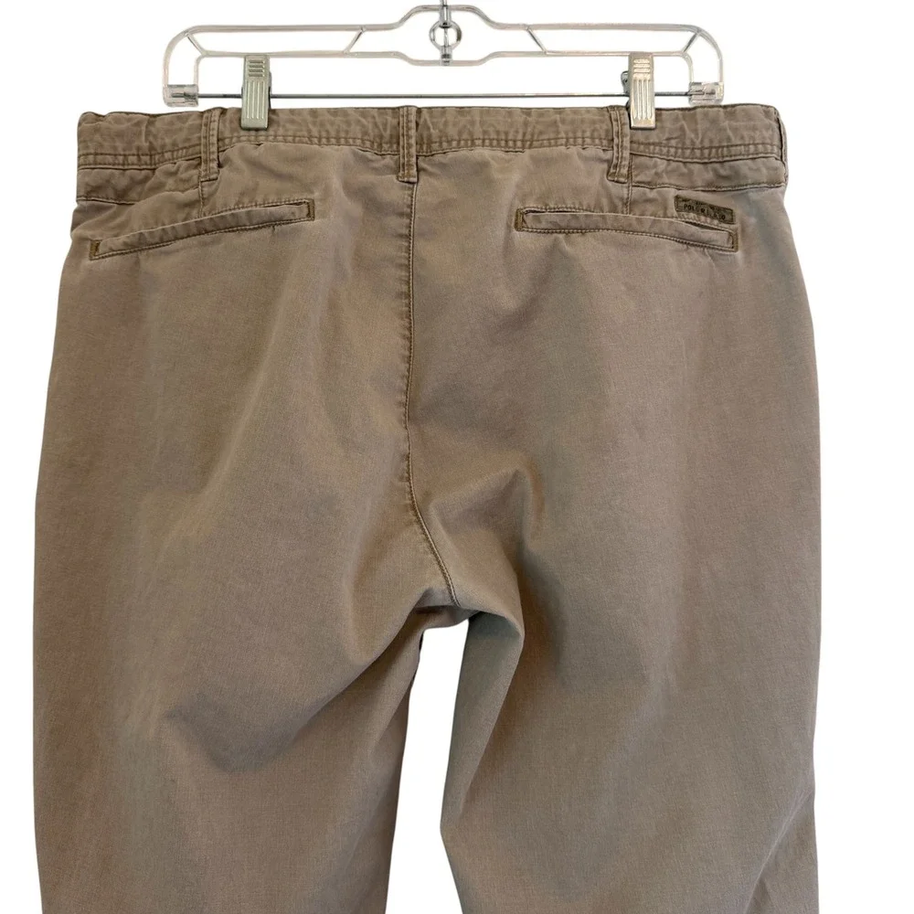 Polo Ralph Lauren Khaki Straight Fit Jogger Pants Drawstring Tan Fits 34/31 READ